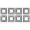 RoomMates Black & White Ornate Gallery Frames Peel & Stick Wall Decals